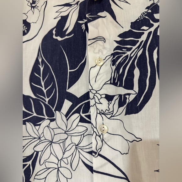 True Vintage HILO HATTIE Black Label Tropical Hawaiin Aloha Shirt Size 2XL - Picture 3 of 6